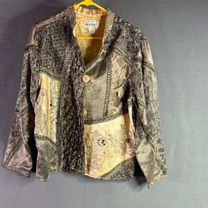 Vintage flashback Women's‎ Patchwork Jacket - Multicolor size medium